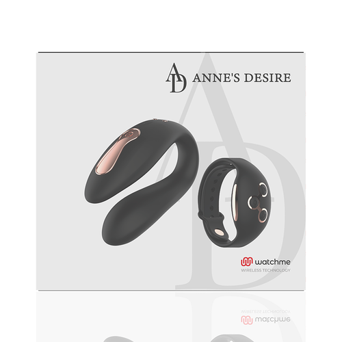 ANNE''S DESIRE - DUAL PLEASURE TECNOLOGÍA WATCHME NEGRO/GOLD