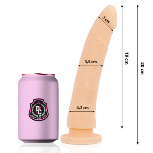 DELTA CLUB - TOYS DILDO NATURAL SILICONA MEDICA 20 X 4 CM