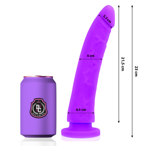 DELTA CLUB -  TOYS DILDO LILA SILICONA MEDICA 23 X 4.5 CM