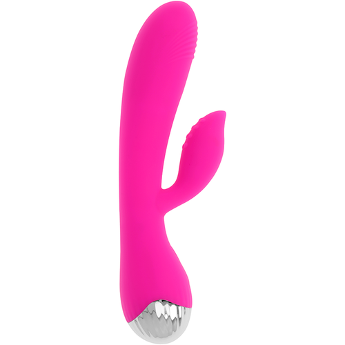 OHMAMA VIBRADOR RECARGABLE CON RABBIT 10 MODOS DE VIBRACIÓN 19 CM