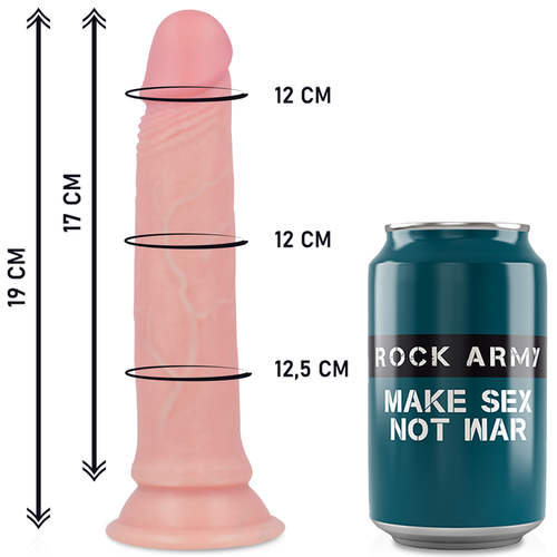 ROCKARMY - HARNESS + LIQUID SILICONE DILDO PREMIUM AVENGER 19 CM -O- 3.98 CM