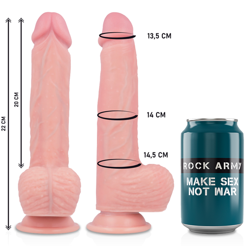 ROCKARMY ARNÉS + LIQUID SILICONE VIBRADOR CONTROL REMOTO PREMIUM APACHE 22CM