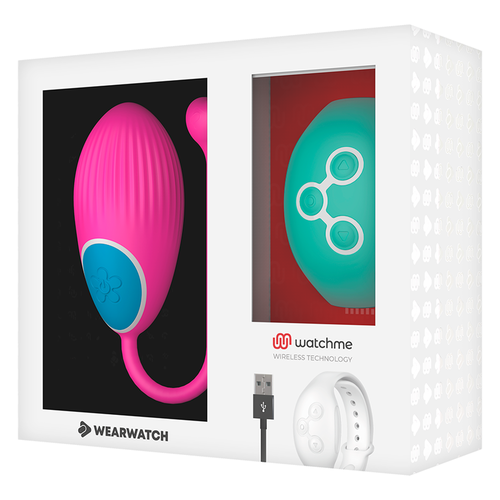 WEARWATCH HUEVO CONTROL REMOTO TECHNOLOGY WATCHME FUCSIA / AGUA MARINA