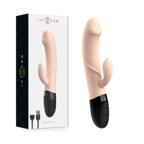 INTENSE MAGNUS VIBRADOR RECARGABLE DUAL NATURAL