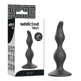 ADDICTED TOYS - ZATYCZKA ANALNA 12 CM CZARNA