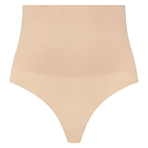 BYE-BRA - FAJA SIN COSTURAS ESTILO TANGA BEIGE TALLA S