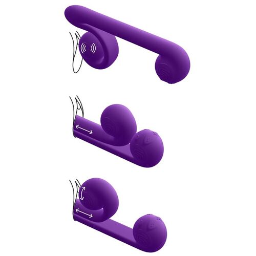 SNAIL VIBE VIBRADOR MULTIACCION LILA