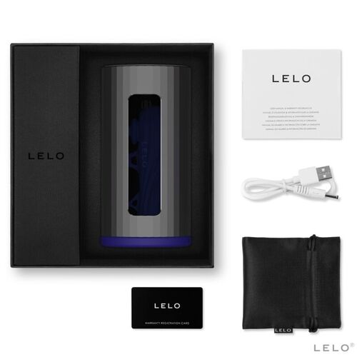 LELO F1S V2 MASTURBADOR CON TECNOLOGIA SDK AZUL Y  METAL