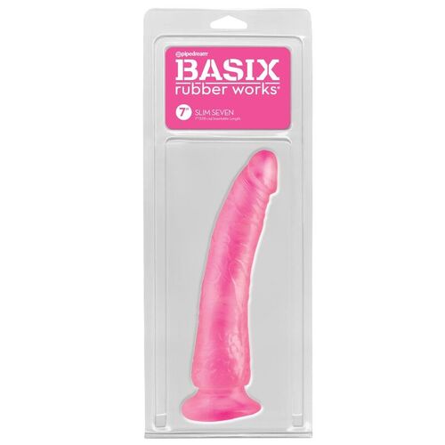 BASIX PENE DE GELATINA SLIM 19 CM ROSA