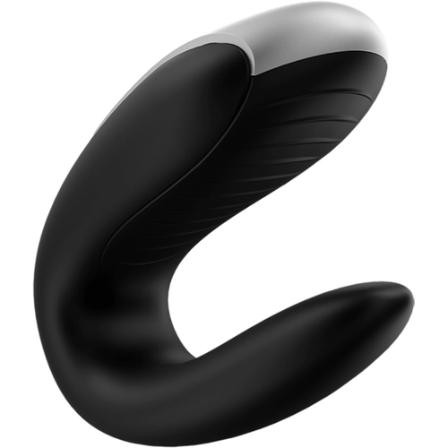 SATISFYER DOUBLE FUN PARTNER VIBRATOR - NEGRO