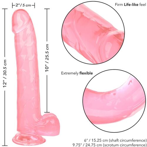 CALEX SIZE QUEEN DILDO - ROSA 25.5 CM