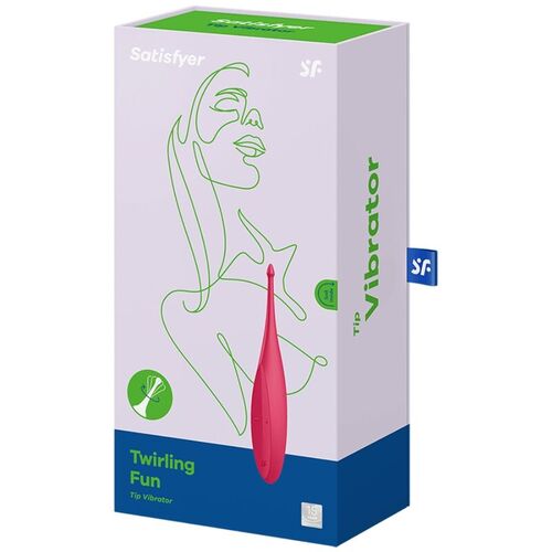 SATISFYER TWIRLING FUN ESTIMULADOR CLITORIS - ROJO