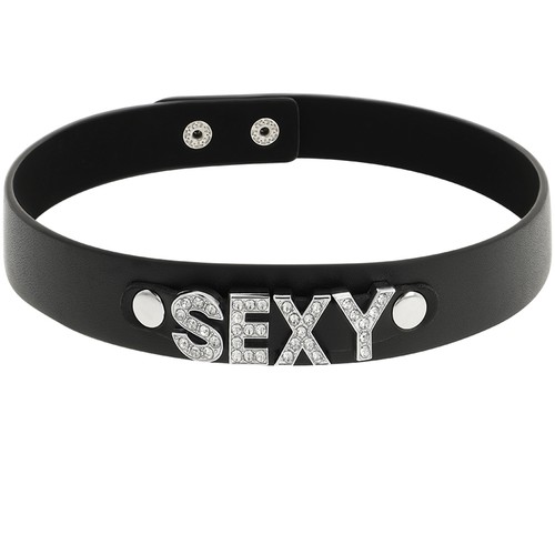 COQUETTE CHOKER CUERO VEGANO - SEXY