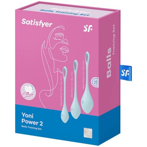 SATISFYER YONI POWER 2 KIT DE ENTRENAMIENTO AZUL