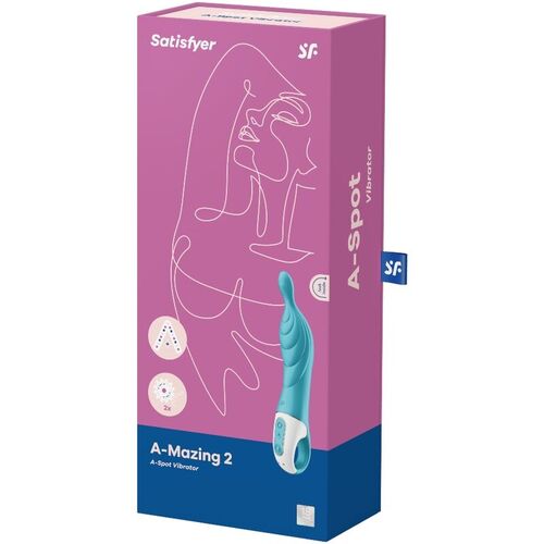 SATISFYER A-MAZING 2 VIBRADOR PUNTO A - TURQUESA