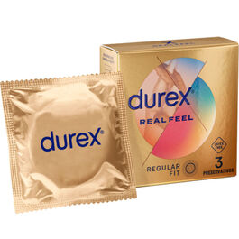 DUREX - KONDOMY REAL FEEL 3 SZT