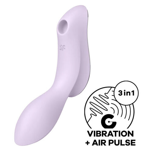 SATISFYER - CURVY TRINITY 2 ESTIMULADOR Y VIBRADOR MORADO