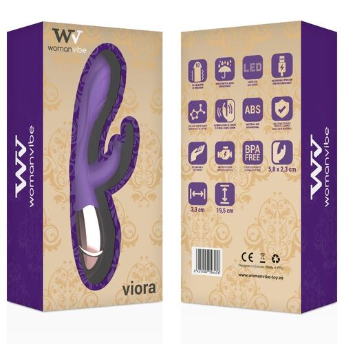 WOMANVIBE VIORA VIBRADOR RECARGABLE SILICONA