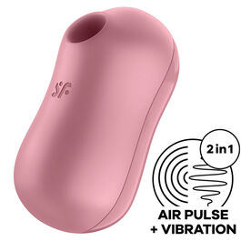 SATISFYER - STIMULATEUR ET VIBRATEUR D''IMPULSIONS D''AIR DE BARBE À COTON ROSE