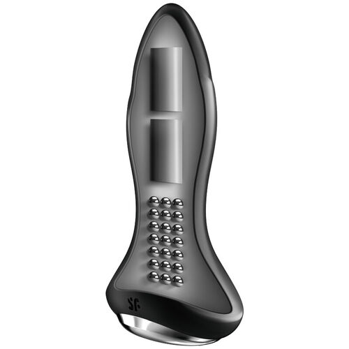 SATISFYER - ROTATOR PLUG 1+ PLUG VIBRADOR APP NEGRO