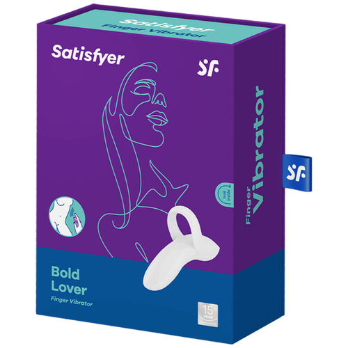 SATISFYER BOLD LOVER DEDAL VIBRADOR - BLANCO