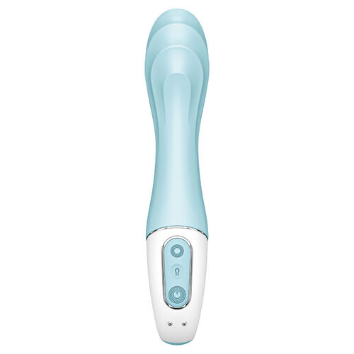 SATISFYER AIR PUMP VIBRATOR 5+ VIBRADOR PUNTO G INFLABLE - AZUL