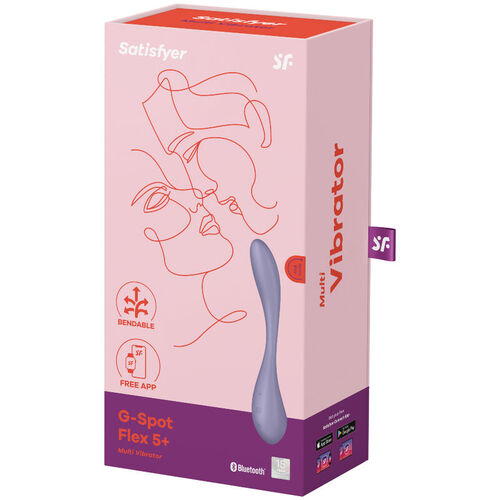 SATISFYER - G-SPOT FLEX 5 MULTI VIBRADOR LILA