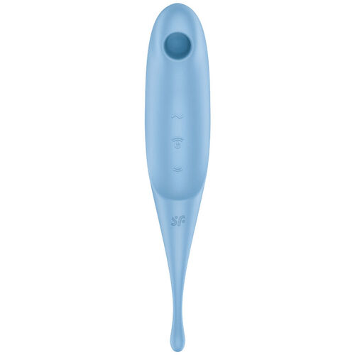 SATISFYER - TWIRLING PRO ESTIMULADOR Y VIBRADOR AZUL