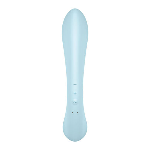 SATISFYER - TRIPLE OH VIBRADOR HÍBRIDO AZUL