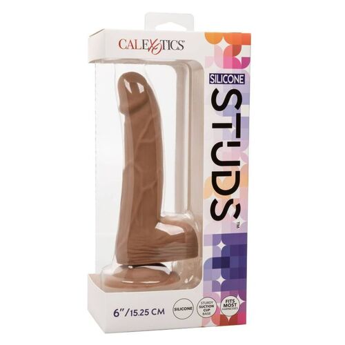 CALEXOTICS - SILICONE STUDS 15.24 CM BROWN