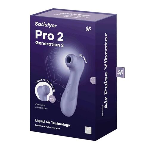 SATISFYER - PRO 2 GENERACIÓN 3 LIQUID AIR TECHNOLOGY LILA