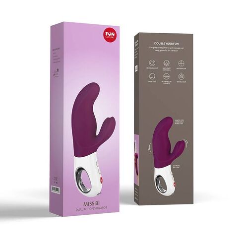 FUN FACTORY - MISS BI DUAL VIBRADOR GRAPE WHITE