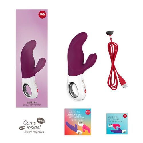 FUN FACTORY - MISS BI DUAL VIBRADOR GRAPE WHITE