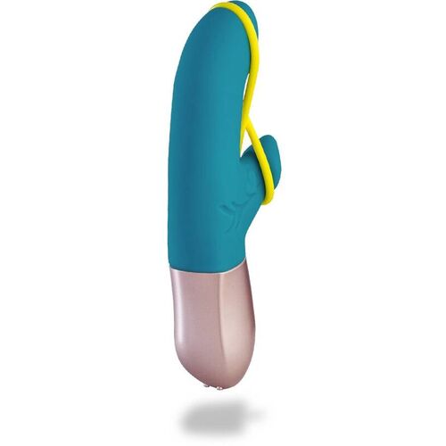 FUN FACTORY - AMORINO MINI VIBRADOR PETROL & NEON YELLOW