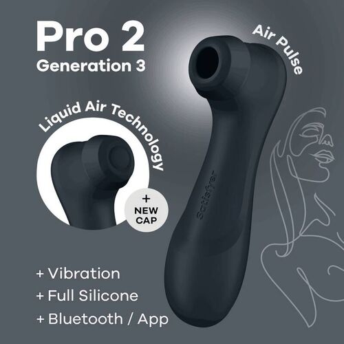 SATISFYER PRO 2 GENERACIÓN 3 - NEGRO BLUETOOTH &  APP