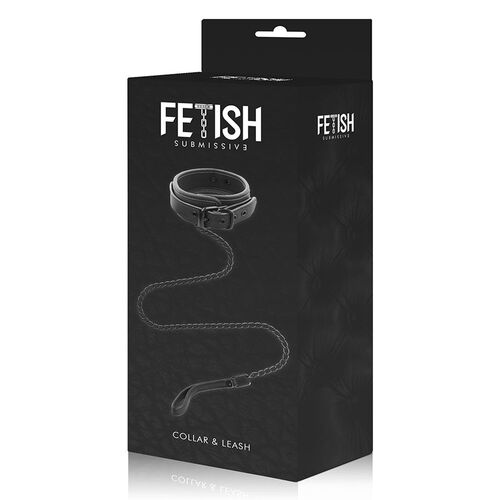 FETISH SUBMISSIVE - COLLAR CON CADENA CON FORRO DE NOPRENO