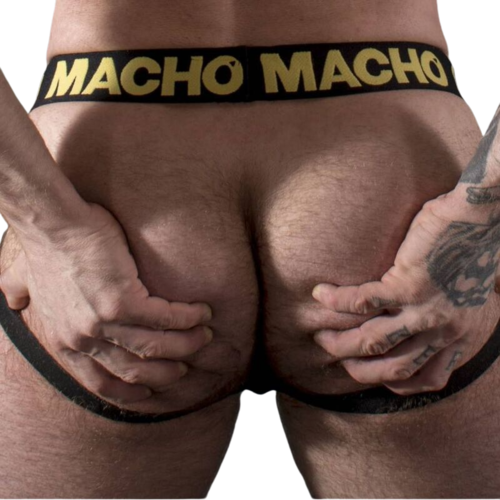 MACHO - MX25AC JOCK CUERO AMARILLO S