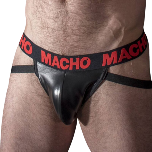 MACHO - MX25RC JOCK CUERO ROJO S