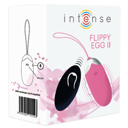 INTENSE - FLIPPY II HUEVO RECARGABLE REMOTO ROSA