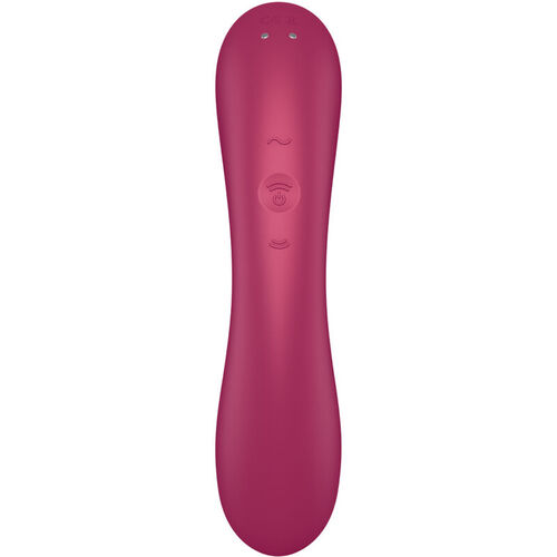 SATISFYER - CURVE TRINITY 1 AIR PULSE VIBRATION ROJO