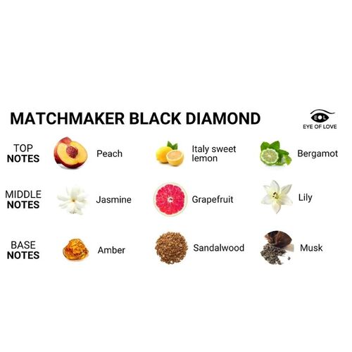 EYE OF LOVE - MATCHMAKER BLACK DIAMOND PERFUME FEROMONAS PARA ELLA 30ML