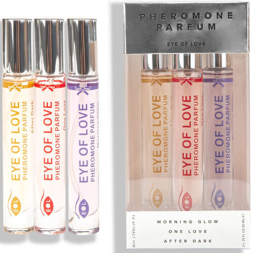 EYE OF LOVE - EOL PHR PERFUME 10ML SET/3 - MORNING GLOW, ONE LOVE, AFTER DARK