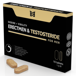 BLACK BULL - ERECTMEN & TESTOSTERIDE SILA I TESTOSTERON DLA MEZCZYZN 10 KAPSULEK