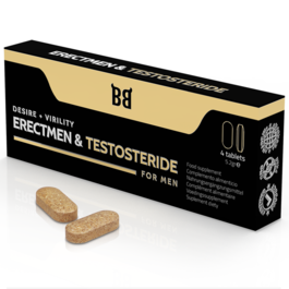 BLACK BULL - ERECTMEN & TESTOSTERIDE SILA I TESTOSTERON DLA MEZCZYZN 4 KAPSULKI