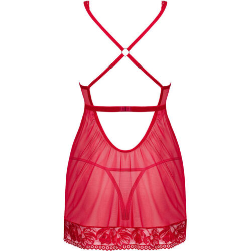 OBSESSIVE - LACELOVE BABYDOLL & TANGA ROJO M/L