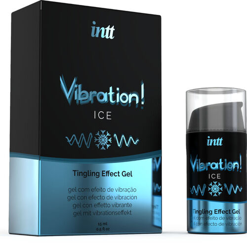 INTT - POTENTE ESTIMULANTE  ÍNTIMO GEL VIBRADOR EFECTO FRÍO 15ML