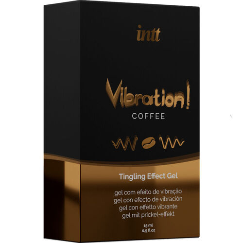 INTT - POTENTE ESTIMULANTE  ÍNTIMO GEL VIBRADOR LIQUIDO CAFÉ 15ML