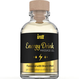 INTT MASSAGE & ORAL SEX - GEL DE MASSAGE A L''''ENERGIE AROMATISEE CA BOISSON ET EFFET CHAUFFANT