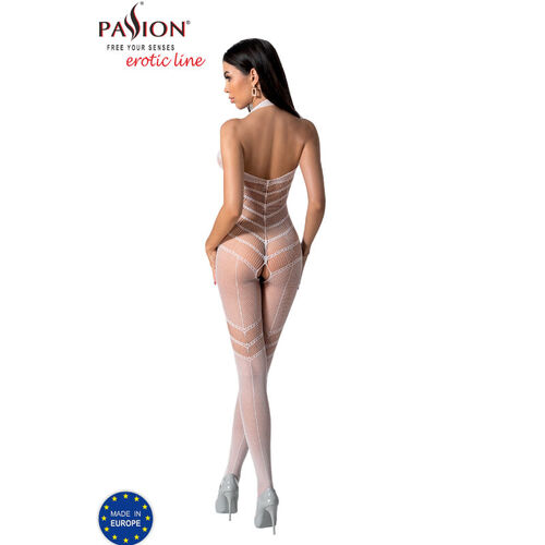 PASSION - BS100 BODYSTOCKING BLANCO TALLA UNICA