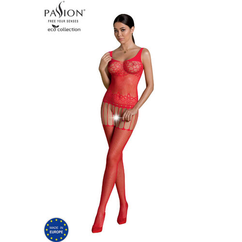 PASSION - ECO COLLECTION BODYSTOCKING ECO BS001 ROJO